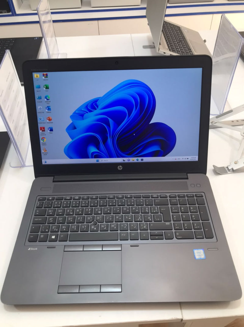 Used HP ZBook 15 G3 | Intel Core i7-6820HQ | 16GB RAM | 512GB SSD | 15.6” Screen | 2GB Nvidia Quadro (M1000M) Graphics Card - 2